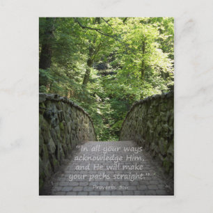 Postal inspiradora (Prov. 3:6)