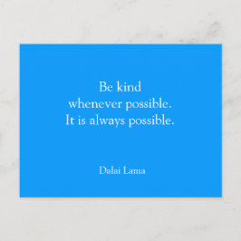 Postal inspiradora - Sé amable