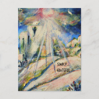 Postal inspiradora "simplemente agradecida"