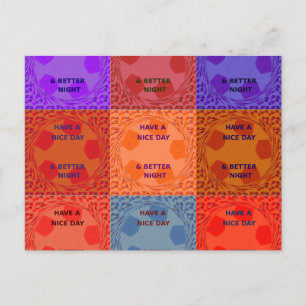 Postal Inspiradores tienen un buen día de texto pop revis