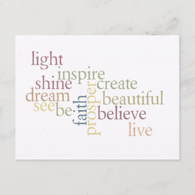 Postal Inspirar fe (Anverso)