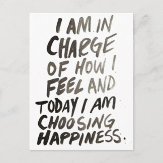 Postal inspirar felicidad positiva vida popular