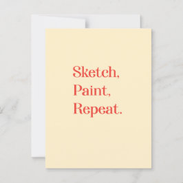 Postal Inspirar la persistencia creativa con la cita de l