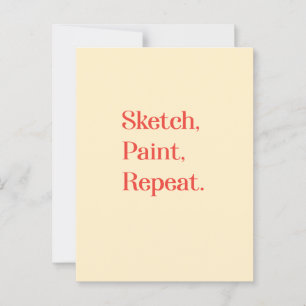 Postal Inspirar la persistencia creativa con la cita de l