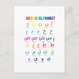 Postal Inspire Arabic Learning: El hermoso arte alfabétic