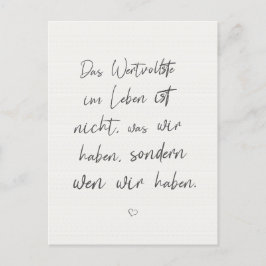 Postal Inspirierender Motivierender Spruch Zitat Karte