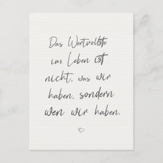 Postal Inspirierender Motivierender Spruch Zitat Karte