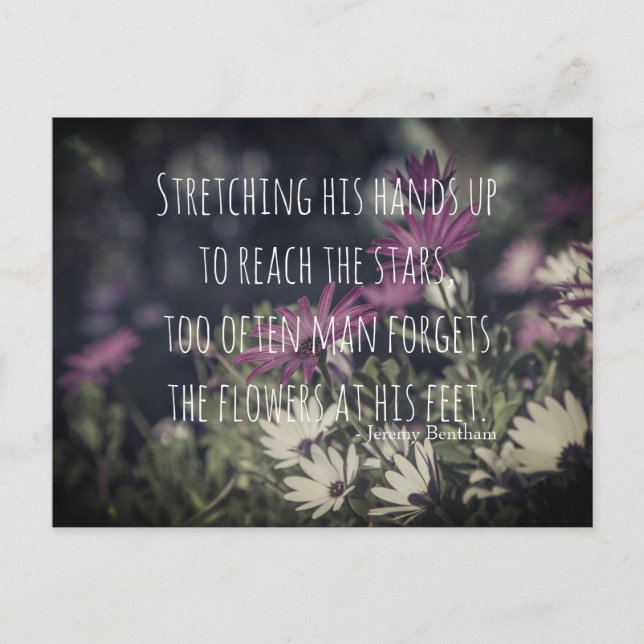 Postal Inspiring Jeremy Bentham Quote (Anverso)