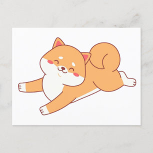 Postal instalación de shiba inu personalizado