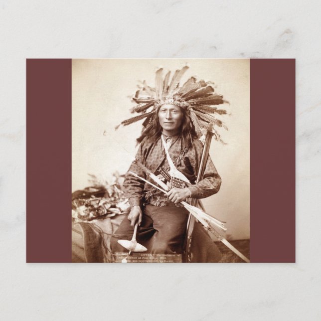 Postal Instigador de la revuelta india, 1890 (Anverso)