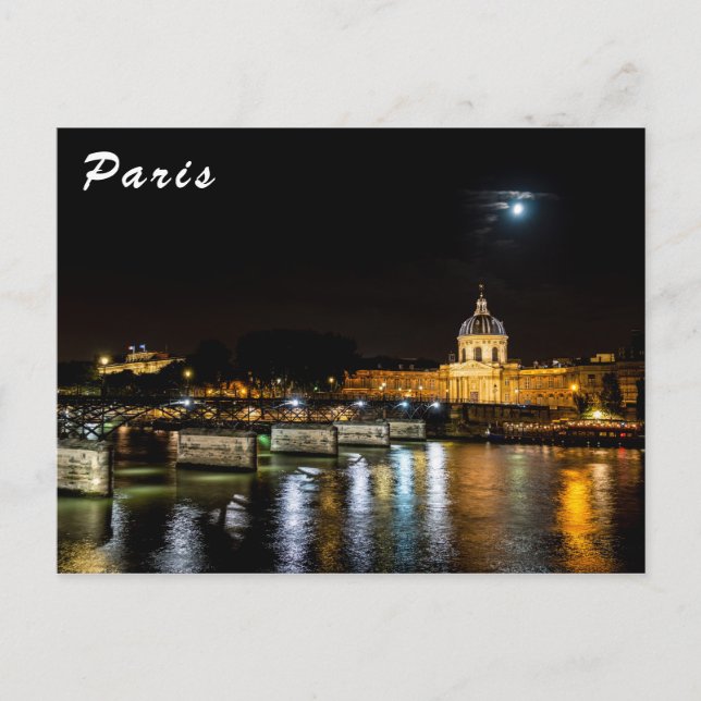 Postal Institut de France y Pont des Arts - París (Anverso)