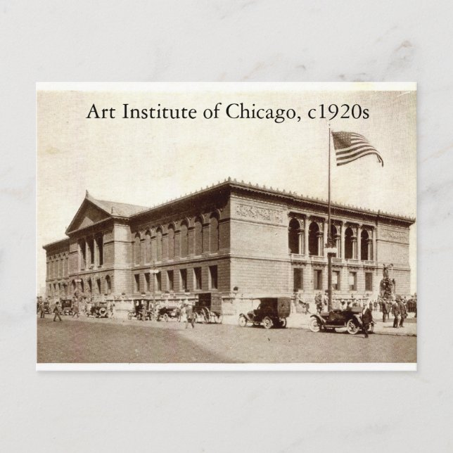 Postal Instituto de Arte de Chicago, época de los años c1 (Anverso)
