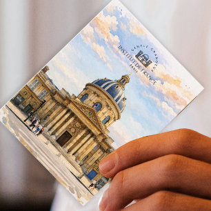Postal Instituto De Francia, París   Paisaje de Acuarela