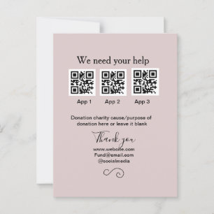 Postal Instrucciones para la recolección de donaciones: a