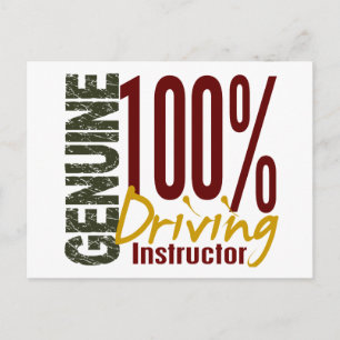 Postal Instructor De Conducción Genuino