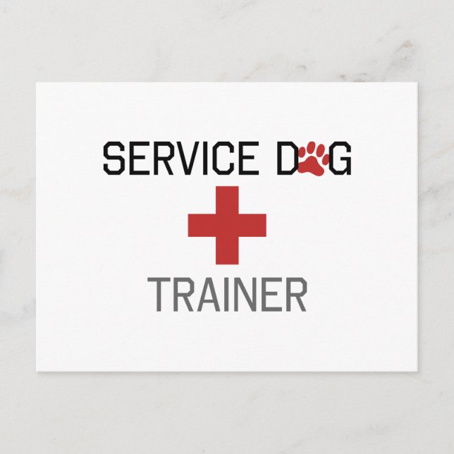 Postal Instructor de perros de servicio (Anverso)