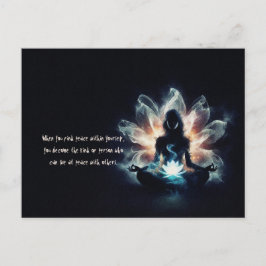 Postal Instructor de Yoga Meditación Pose GlowMist Lotus