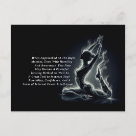 Postal Instructor de Yoga Reiki en postura de la paloma c