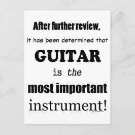 Postal Instrumento más importante de guitarra