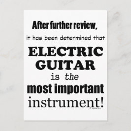 Postal Instrumento más importante de guitarra eléctrica