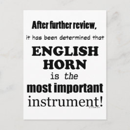 Postal Instrumento más importante del Cuerno de Inglés