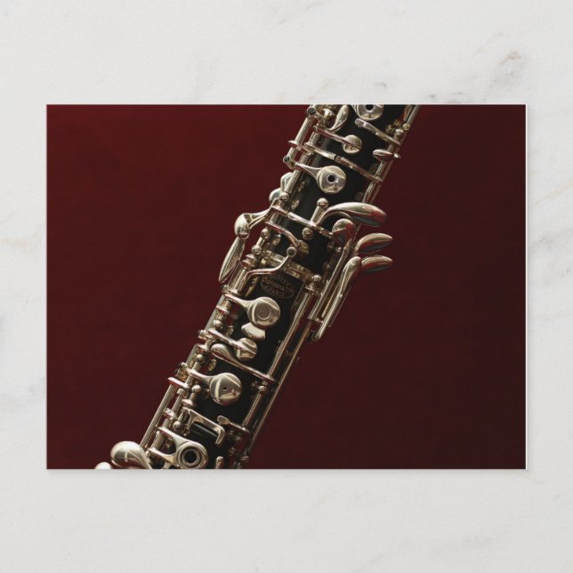 Postal Instrumento musical de Oboe (Anverso)