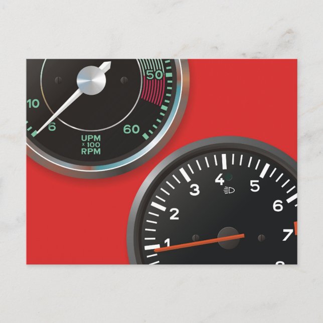 Postal Instrumentos automáticos vintage / gálibos clásico (Anverso)