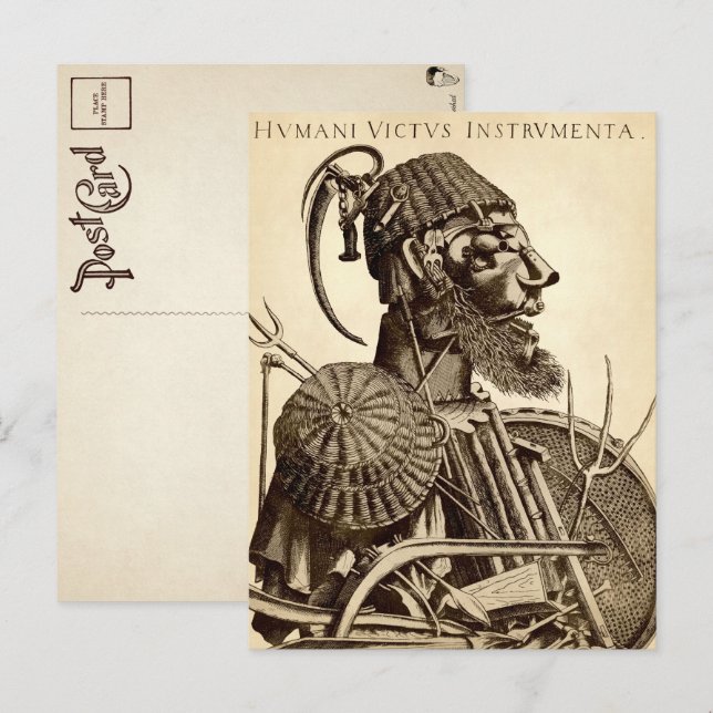 Postal Instrumentos de sustento humano - Agricultura (Anverso / Reverso)