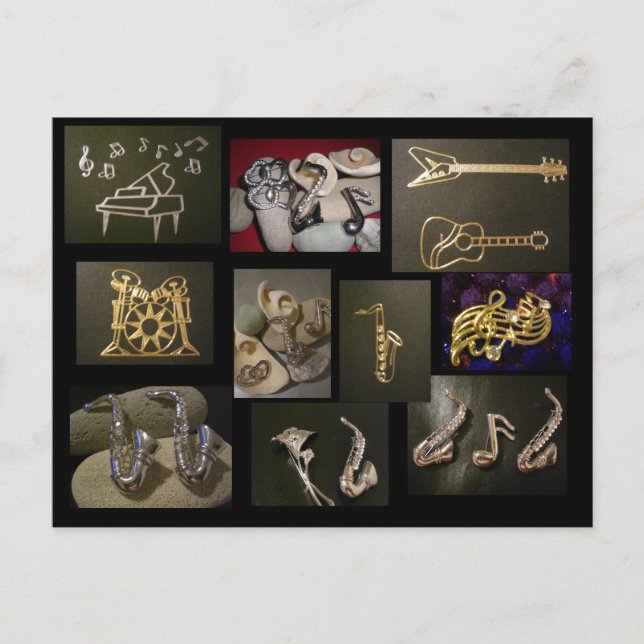 Postal Instrumentos musicales (Anverso)