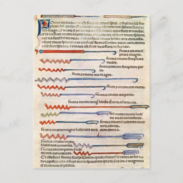 Postal Instrumentos quirúrgicos de un tratado (Anverso)