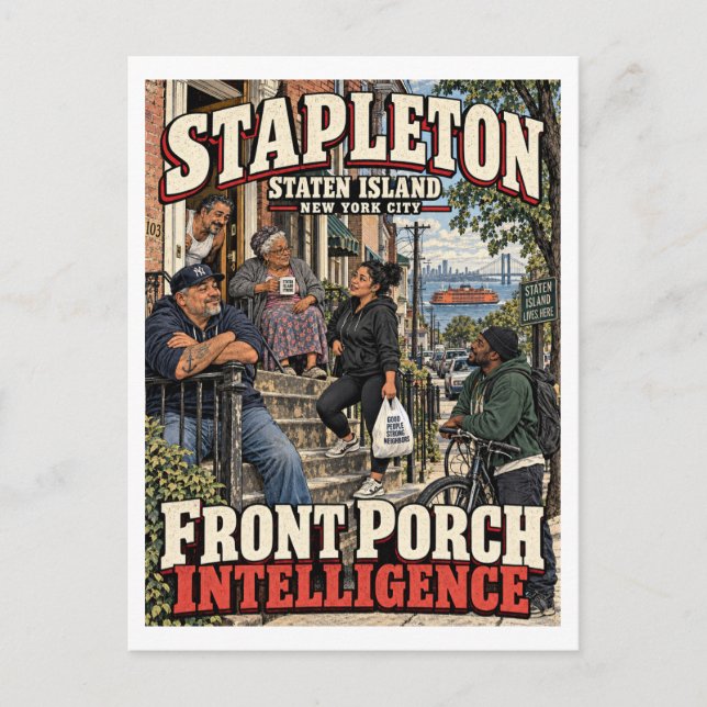Postal Inteligencia del Pórtico de Stapleton (Anverso)