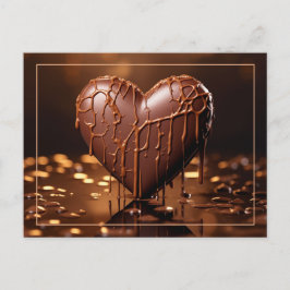Postal Intenso Corazón de Chocolate Valentine