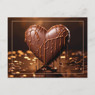 Postal Intenso Corazón de Chocolate Valentine