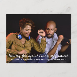 Postal Intentemos esto de nuevo Boda de fotos del PRESUPU