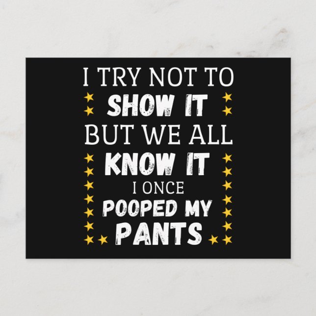 Postal Intento No Mostrarlo Pero Todos Lo Sabemos (Anverso)