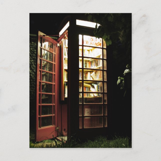 Postal Intercambio de libros (Anverso)