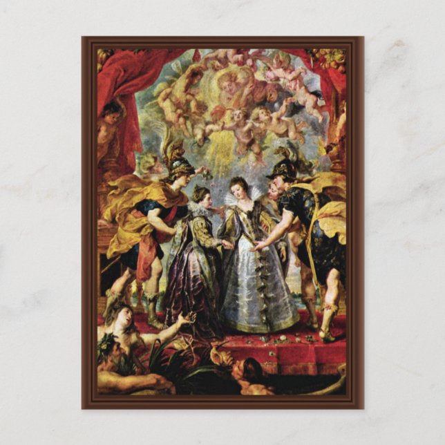 Postal Intercambio De Princesas Por Rubens Peter Paul (Anverso)