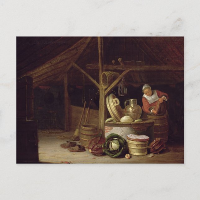Postal Interior de cocina (Anverso)