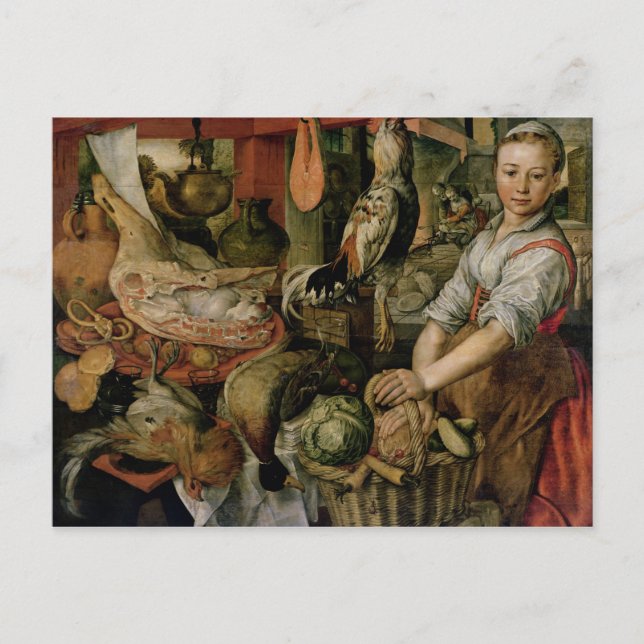 Postal Interior de cocina, 1566 (Anverso)