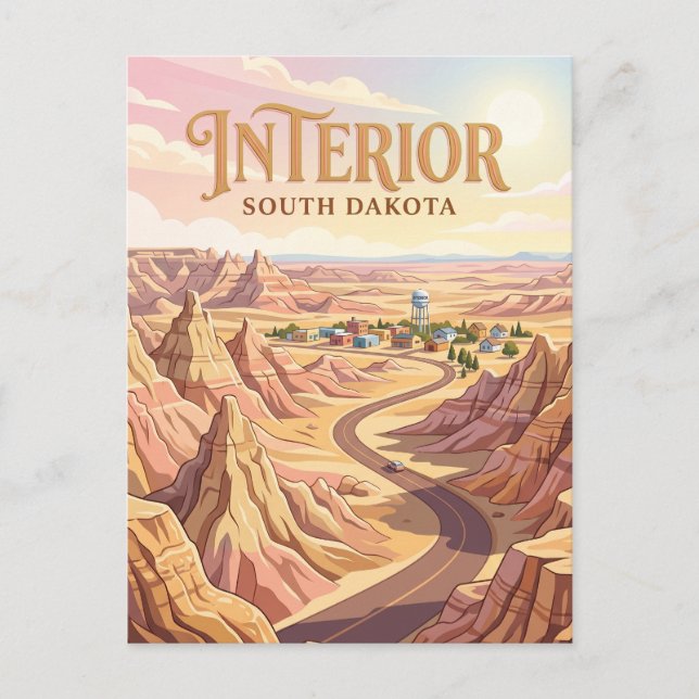 Postal Interior de Dakota del Sur (Anverso)