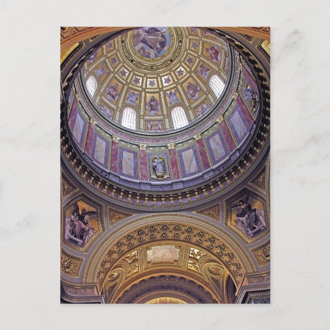 Postal Interior de la Basílica de San Esteban, Budapest(4 (Anverso)
