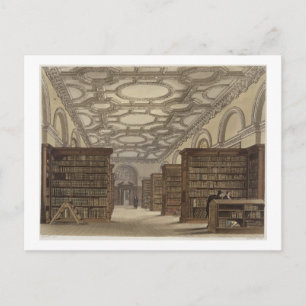 Postal Interior de la Biblioteca Pública, Cambridge, de '