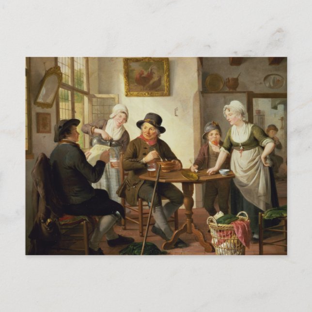 Postal Interior de la cabaña (Anverso)