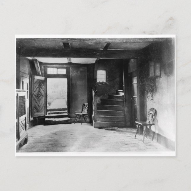 Postal Interior de la casa de Johann Sebastian Bach (Anverso)