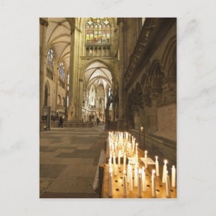 Postal Interior de la Catedral de San Pedro en Regensburg