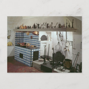 Postal Interior de la cocina del hotel de Cabris