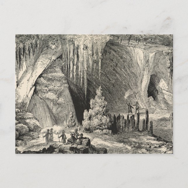 Postal Interior de la Grotto de Antiparos (Anverso)