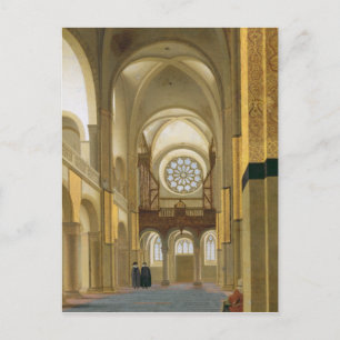 Postal Interior de la Marienkirche en Utrecht, 1638