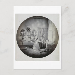 Postal Interior de Muckross House, c.1865 (huella de albú