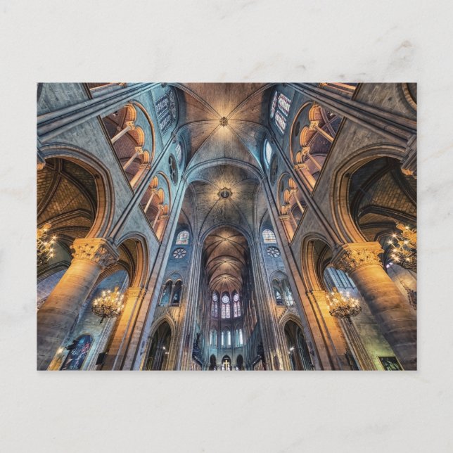 Postal Interior de Notre-Dame (Anverso)